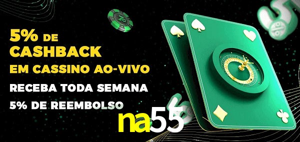 Promoções do cassino ao Vivo na55
